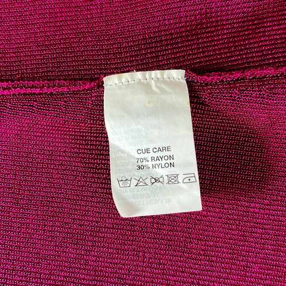 CUE Magenta Cardigan. Hand Embroidered and Beaded Multicolour Flowers - Picture 9 of 9